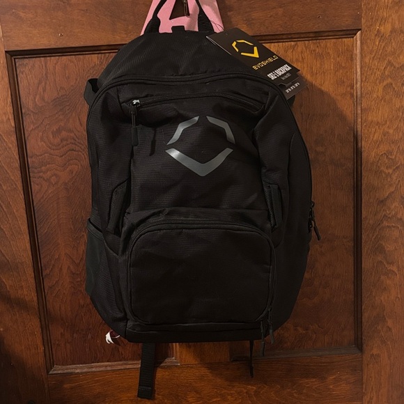 Black and Pink Women's Backpack - Picture 3 of 11